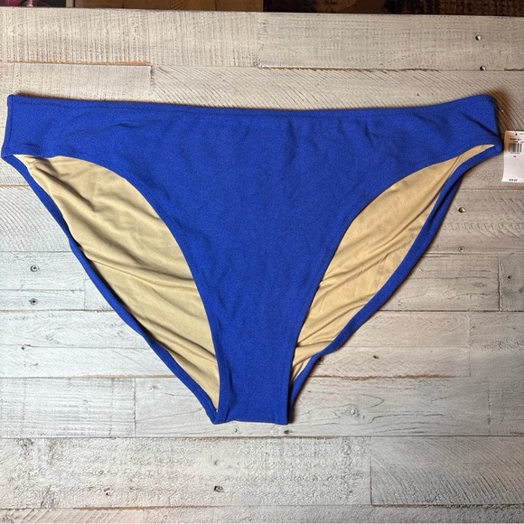 Old Navy Blue Size 4xl Classic Terry fabric Bikini Swim Bottom - Picture 2 of 15